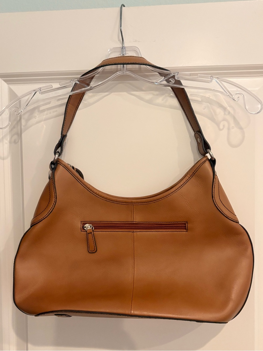 Etienne Aigner Tan Leather Hobo with Tassel Detail - Picture 4 of 8